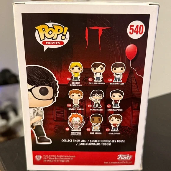 NIB Funko Pop! Movies: “IT” -  540 Richie Tozier: Vinyl Figure - Picture 2 of 3